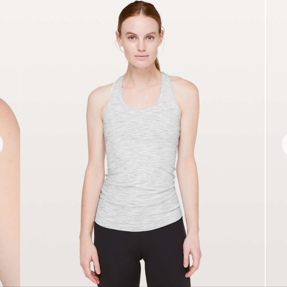 Lululemon Gray Racerback Tank Top Size 8 #0028